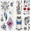 Red Tattoo Stickers, Red Rose Fashion Butterfly Dragon Flower,Body Art Temporary Fake Tattoo Sticker Decal,Rose Tattoo,Butterfly Temporary Tattoos,Temporary Tattoos,Makeup