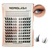 Lash Clusters with Bottom Lashes Cat Eye Lash Cluster Eyelash Extensions Wispy C Curl Fox Eye Lashes Left&Right Fluffy Eyelashes Clusters, by Momolash