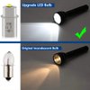 LudoPam LED Bulb XP-G3 LEDs Upgrade LED Flashliht Bulbs Compatible for 2 Cell D or C Maglite Flashlight Torch