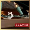 Christmas Light Clips - [Set of 200] Mini Light Clips For Christmas Lights - Light Clips For Gutters - Light Clips For Shingles - Gutter Clips For Hanging Outdoor Lights - USA Made - No Tools Required