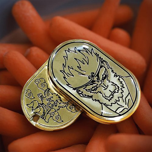 HIDEDC Wu Kong Fidget Slider, Metal Fidget Toys Adults Infinite Rotation Push Haptic Slider, EDC Fidget Toys Sensory Toy for Adults, Executive Desk Toy for Keep Focus & Stress Relief (Gold)