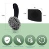 Cast Iron Scrubber with Long Handle | 316 Cast Iron Cleaner Chainmail Scrubber for Cast Iron Pan Skillet Cleaner - Dish Scouring Pad Dishwasher Safe Cleaning Kit (Black, 1 Scrubber + 1 Scraper)