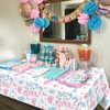 XJLANTTE 2Pcs Gender Reveal Tablecloth - Boy or Girl Table Decorations Rectangular Pink and Blue Table Cover for Baby Shower Decorations, Gender Reveal Boy or Girl Party Supplies, 51 x 86.6 Inch