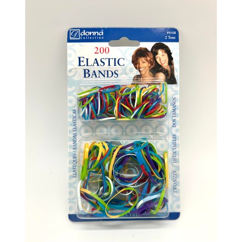 DONNA ELASTIC BANDS WOMEN ELASTIC HAIR TIE, HAIR ACCESSORIES FOR WOMEN PERFECT FOR PONYTAILS AND MORE 200PCS PINK