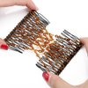 3 Pcs Crystal Beads Hair Combs Decorative Stretchy Hair Comb Elastic Double Combs Hair Slides Pins DIY Hair Accessories for Women Ladies Girls