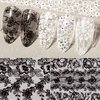 Holographic Nail Foil Transfer Stickers Black White Lace Laser Foils Nail Art Supplies Starry Paper Designs for Acrylic Decorations Women Fingernails Toenails DIY Manicure Wraps Nail Decor（10 Rolls）