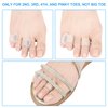 Hoogoo Pinky Toe Separators, Translucent Gel Toe Protector Spreader Small Silicone Toe Spacers, Cushions for Curled Overlapping Separate Toe Correct