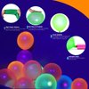 120 Pcs UV Neon Balloons, Neon Glow Party Balloons UV Black Light Balloons Glow in the Dark for Birthday Decorations Wedding Glow Party Supplies Blacklight Reactive Fluorescent Balloons (120)