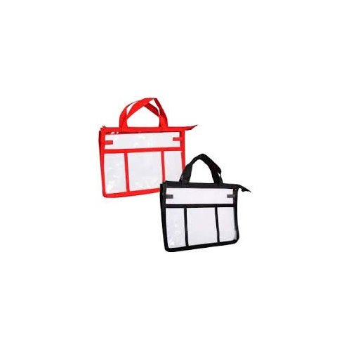 Red Clear Bag-Toiletries/Craft Tote Jewelry Bling Bag