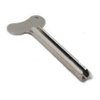 BeeSpring 1Pcs Silver Tube Squeezer Key Metal Tube Squeezer Wringer Roller Tool for Toothpaste Hair Color Dye Hand Cream Cosmetics Paint (8cm x 3.5cm)