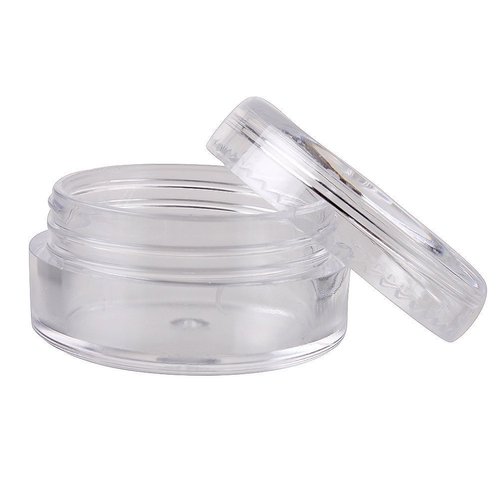 Generic Clear Plastic Empty 5 Gram Tiny Small Cosmetic Containers Pot Jars Eye shadow Container Lot Nail Bottles Powder Container (100 Pcs)