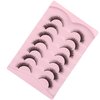 False Eyelashes Cat Eye Natural Look 3D Wispy Lashes Fluffy Faux Mink Lashes Volume Soft Light Fake Eyelash 7 Pairs Pack by Milllruez