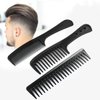 3 PCS Carbon Fiber Anti Static Comb, Heat Resistant Comb-Fine and Wide Tooth Comb for Men and Women, Professional Combs for Hair Stylist