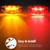 Partsam 12V Led Trailer Lights Waterproof, 2Pcs 6 Inch Oval Led Trailer Tail Lights Stop Turn Brake Tail Lights, 8x Mini Oval Led Marker Clearance Lights Utility boat RV Camper cargo dump Trailer
