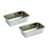 Happy Sales HSB-SSL2, Stainless Steel 8.5 Inch Loaf Pan, Set of 2