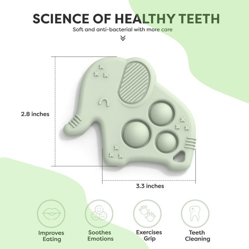 Cozinester Sensory Toys, Baby Toys 6-12 Months - Animal Shaped, BPA Free Soft and Textured Silicone Teether, Newborn Essentials Must Haves, Baby Essentials, Toddler Toys For Teething Relief (Set of 3)