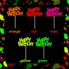 24 Pieces Glow Party Neon Party Supplies Happy Birthday Cake and Cupcake Toppers for Glow Neon Birthday Party Wedding Decoration Black Light Reactive Party Halloween Christmas