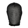 Black Crystal Elastic Mesh Rhinestone Masquerade Masks Full Face Veils See Through Fishnet Headwear Hairbands Turban Head Covers Wraps