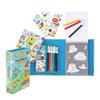 Tiger Tribe Coloring Set - Adventure Theme - Take Along Travel Art Kit - All Supplies Included - Easy Clean Up and Storage - Ages 3+ - 60207, Blue