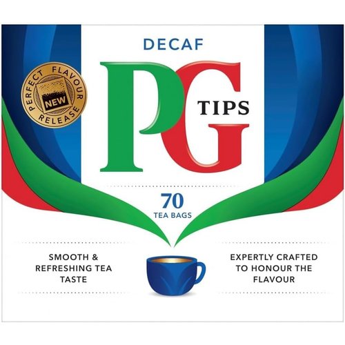 PG Tips Pyramid Tea Bags Decaf 70-Count Tea Bags Pack of 3