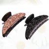 Lurrose 2pcs Rhinestones Beads Hair Claw Clip Shiny Glitter Resin Hair Jaw Clips Elegant Crystal Non-slip Hair Barrettes for Women and Girls