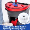 Spin Mop Bucket Replacement Gear Compatible with O Cedar Mop Bucket Pedal Only, One Way Bearing Repair Parts