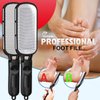 Antonki Foot File for Dead Skin, Double Sided Callus Remover for Feet, Metal Foot Scrubber for Cracked Heel, Professional Foot Scraper Rasp Pedicure Tool to Remove Hard Skin - 2 in 1 Foot File