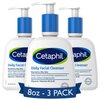 Cetaphil Face Wash, Daily Facial Cleanser for Sensitive, Combination to Oily Skin, NEW 8 oz 3 Pack, Gentle Foaming, Soap Free, Hypoallergenic