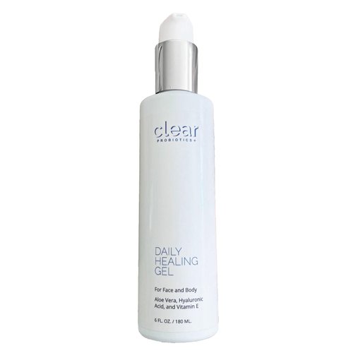 Clear Skin Healing Cream - Moisturizes, Redness Reducing, Acne Treatment for Face – Hyaluronic Acid, Aloe Vera, Vitamin E & Red Sea Algae – Clears Skin Blemishes, Improves Complexion - 6 Fl Oz