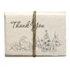Handmade Seeded Plantable Thank You Cards with Envelopes Set of 6 Wildflowers