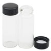 30ml (1 Oz) Clear Glass Vials Liquid Sample Transparent Glass Bottles Screwcap Lab Capacity Container Pack of 24