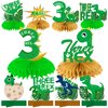 Three Rex Birthday Party Decorations Honeycomb Centerpieces for Boys Girls, Dinosaur 3rd Birthday Table Centerpieces Party Supplies, The Good Dinosaur 3-Rex Themed Table Topper Sign Decor