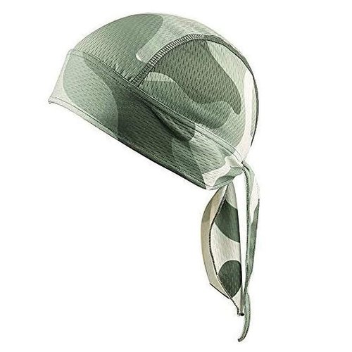 HZQDLN Beanie Skull Cap Quick Dry Adjustable stretch Head Scarf Wrap Bandana Men Women (Green)