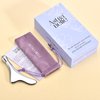 3-in-1 Facial Sculpting Gua Sha, Eye Roller for Puffy Eyes, Cream Applicator for Lift, and Contour | Facial Massage, Used for Face, Under Eyes, Neck, and Jaw with Travel Pouch or Case