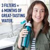 Brita Water Bottle Replacement Filters, BPA-Free, Replaces 1,800 Plastic Water Bottles a Year, Lasts Two Months or 40 Gallons, Includes 6 Filters