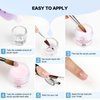 Morovan Acrylic Nail Kit: Clear Pink White Acrylic Powder and Professional Liquid set for Acrylic Nails Extension for Beginner DIY at Home with Acrylic Nail Brush