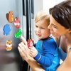 SUPINEEDO Refrigerator Magnets for Toddlers 1-3, Animal Fridge Magnets for Toddlers, Full Back Fridge Magnets for Kids, Rubber Cute Magnets for Babies, Refrigerator Magnets for Kids Magnetic Toys