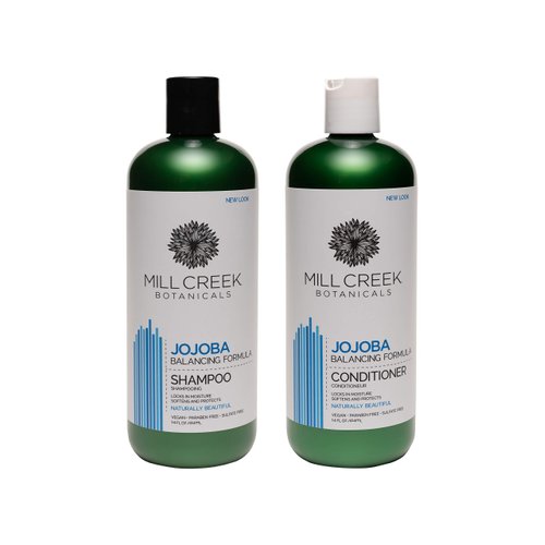 Mill Creek Botanicals Jojoba Shampoo and Conditioner Bundle