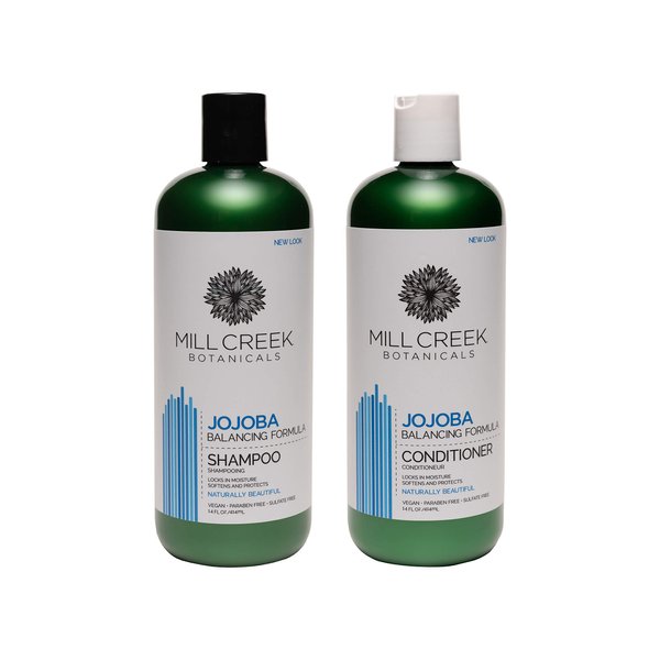 Mill Creek Botanicals Jojoba Shampoo and Conditioner Bundle