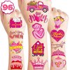 102 PCS Happy Mother’s Mothers Day Temporary Tattoos Birthday Themed Party Decorations Supplies Favors Decor Cute Best Mom Ever Stickers Tattoo Gifts for Class Prizes Women Kids Boys Girls Carnival