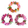 YAXAMING 12 Pcs Hawaiian Headband Hawaii Luau Tropical Leaf Flower Headpiece Hair Bands Hairband Women Floral Wreath Cosplay Summer Beach Festival Parade Wedding Dress Up Birthday Party Supplies
