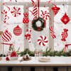 JIUDUOYUAN 52 Pcs Candy Cane Christmas Party Decorations Christmas Candy Hanging Ceiling Swirls Streamers for Christmas Home Candyland Winter Holiday Party Decor Supplies
