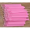Mini Skater 100 Pcs Eyelash Cotton Swabs 2.0 mm Head Diameter Multipurpose Micro Applicators Dental Bendable Brush for Salon Home Personal Care Makeup Oral Using (Pink (Medium))