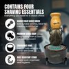 Gentleman Jon Complete Shaving Brush Kit – Old Fashion Shaving Kit for Men, Includes Shave Brush, Shave Bowl, Shave Soap & Stand, Vintage Wet Shave Mug, Barber-Style 4-Piece Gift Set