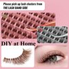 Mayhug Brown Lash Clusters Natural Lash Extensions DIY Lash Extensions Wispy Individual Eyelashes 8-16mm Eyelash Clusters 168Pcs Cluster Lashes Extensions D Curl Individual Lashes (Feathery)