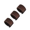 Aisonbo Hair Bun Maker, Size 5.9 inch Magic Bun Shaper Donut Hair Styling for Kids Curler Roller Dish Headbands,3 Pack,Dark Brown