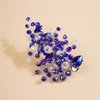 Kercisbeauty Blue Side Hair Clip for Women and Girls Wedding Bridal Hair Piece Something Blue Wedding Hair Jewelry (Blue)