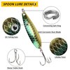Fishing Lures Kit, 60pcs Tackle Box with Tackle Included Rooster Bait Tail Lures Spinner Baits Spoon Lures Hard Baits Crankbaits Topwater Lures Fishing Lures for Bass Trout Crappie Walleye Fishing