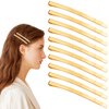 50 Gold Jumbo Bobby Pins, 2.56 Inch Metal Hair Clips Hair Pin Bobby-pins Hairpins Hair Accessories for Women Thick Long Updo Hair Style
