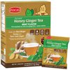 Pocas Honey Ginger Tea - Instant Tea Powder Packets with Mint & Ginger Honey Crystals Tea, Non-GMO/Gluten Free/Caffeine Free Tea, 20 Count